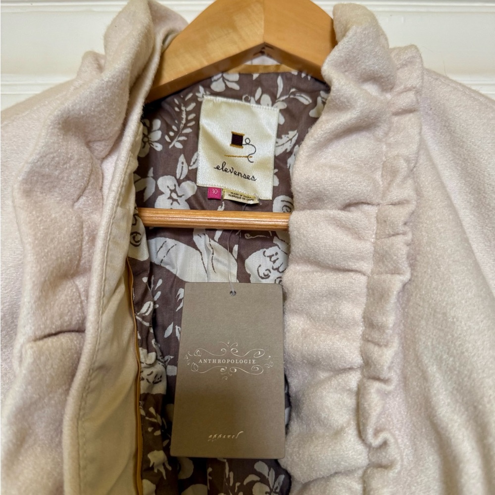 Anthropologie Cream Jacket
